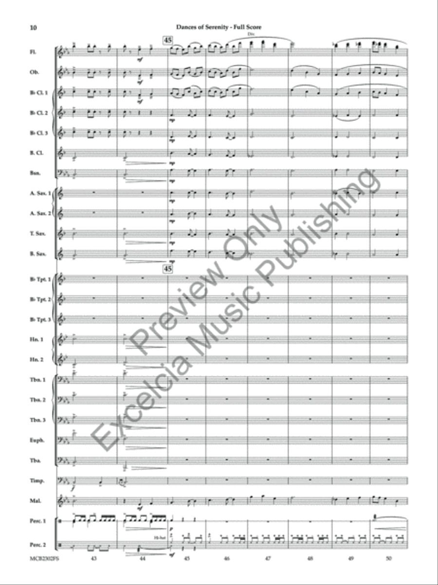 Dances of Serenity Dances of Serenity Concert Band scores gallery preview page 11