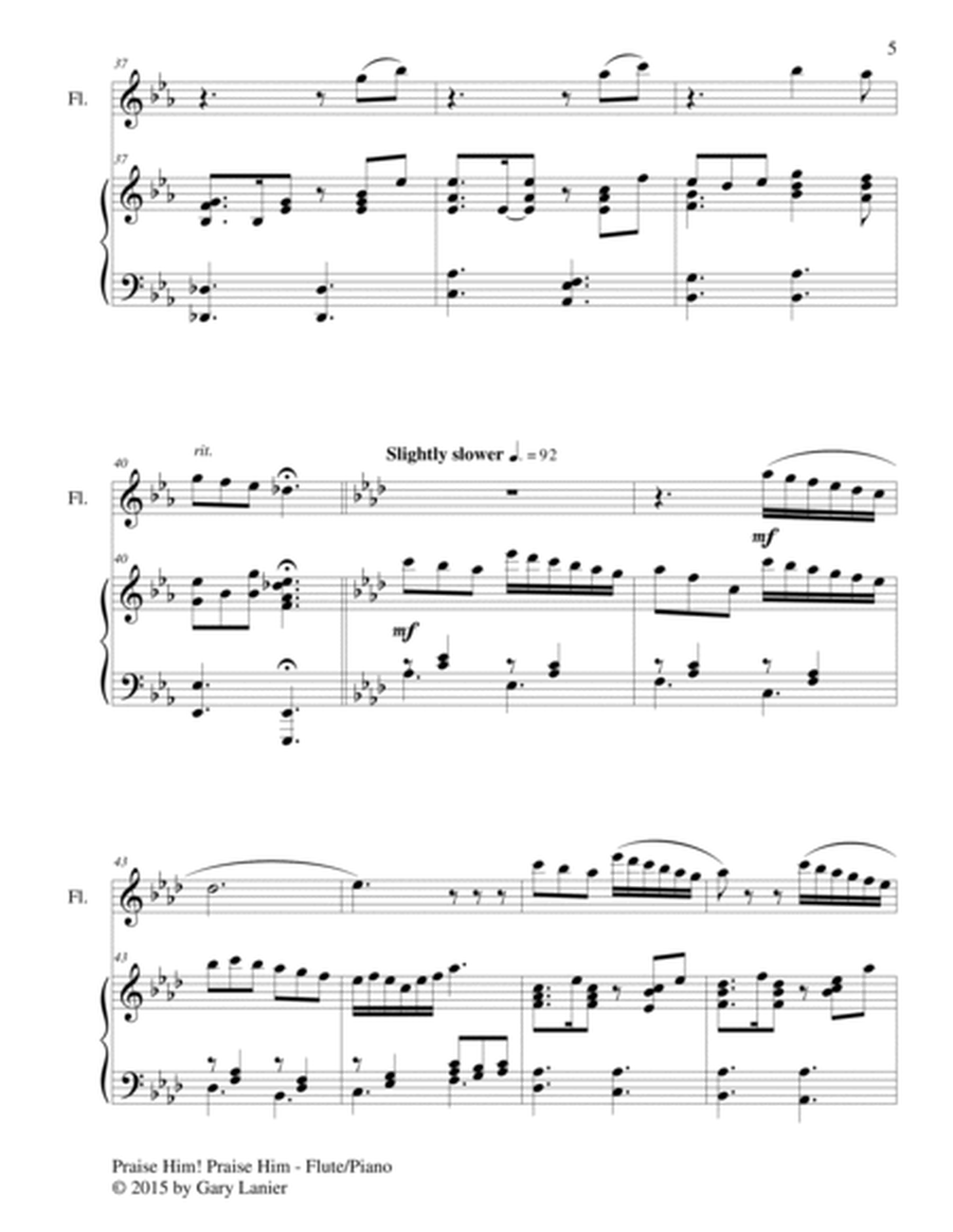 PRAISE HIM! PRAISE HIM! (Duet – Flute and Piano/Score and Parts) image number null
