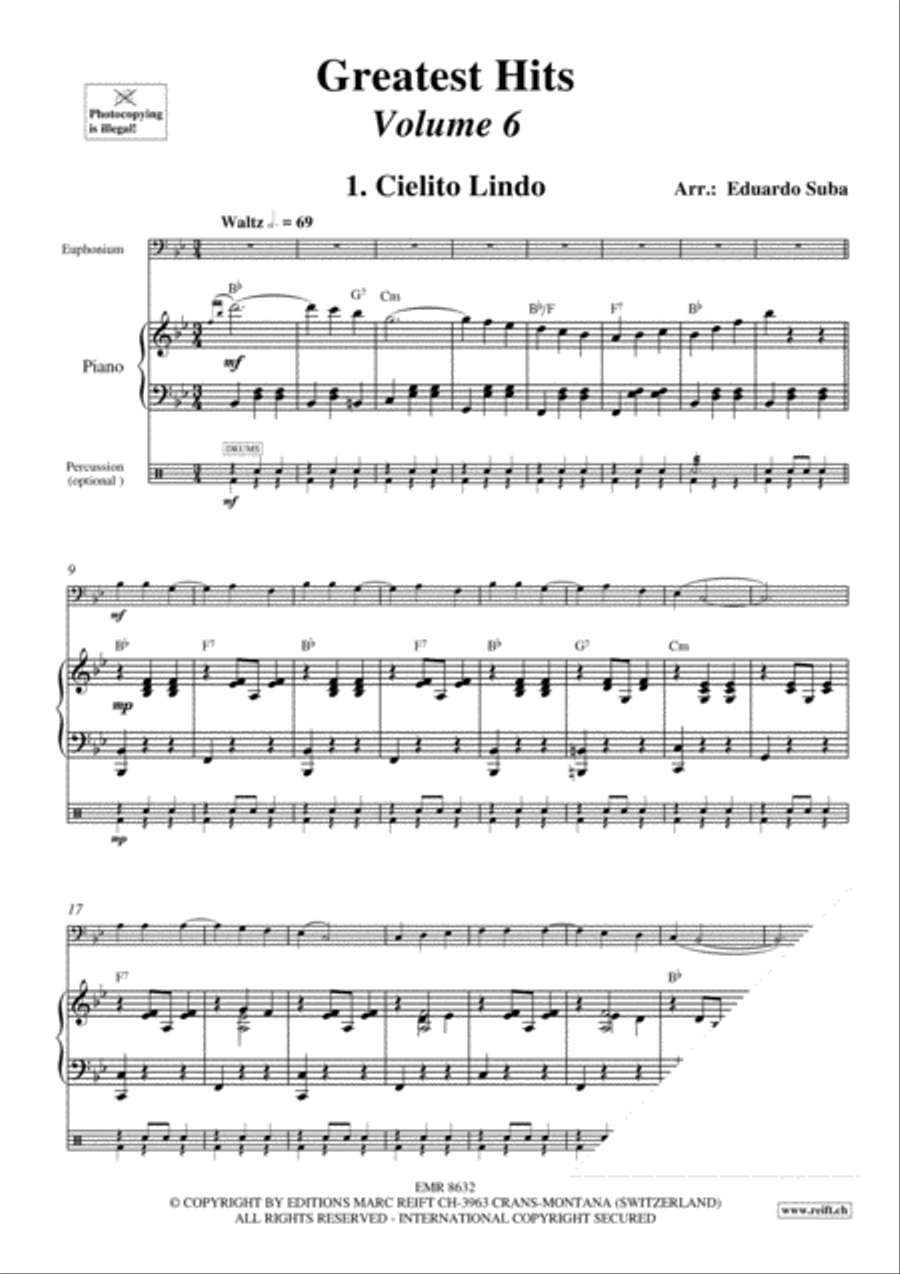 Greatest Hits Volume 6 Euphonium scores gallery preview page 4