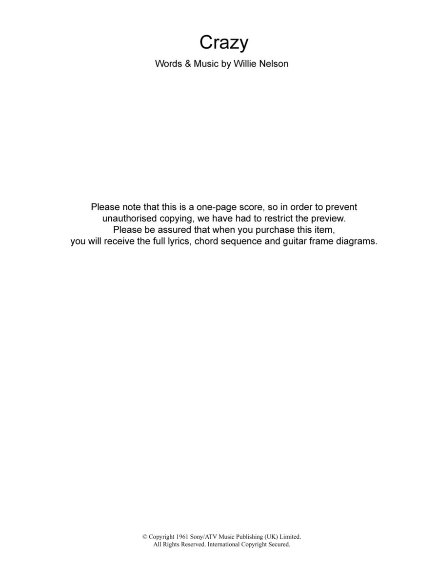 Crazy Crazy Electric Guitar scores gallery preview page 1
