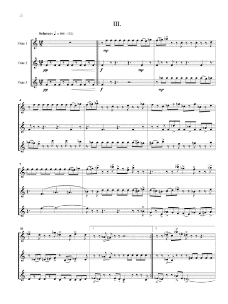 Trio Sonata for 3 Flutes or 30 Flutes or 300 Flutes