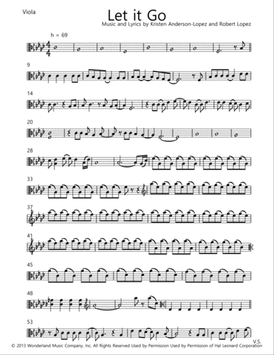 Let It Go (from Frozen) String Trio scores gallery preview page 1