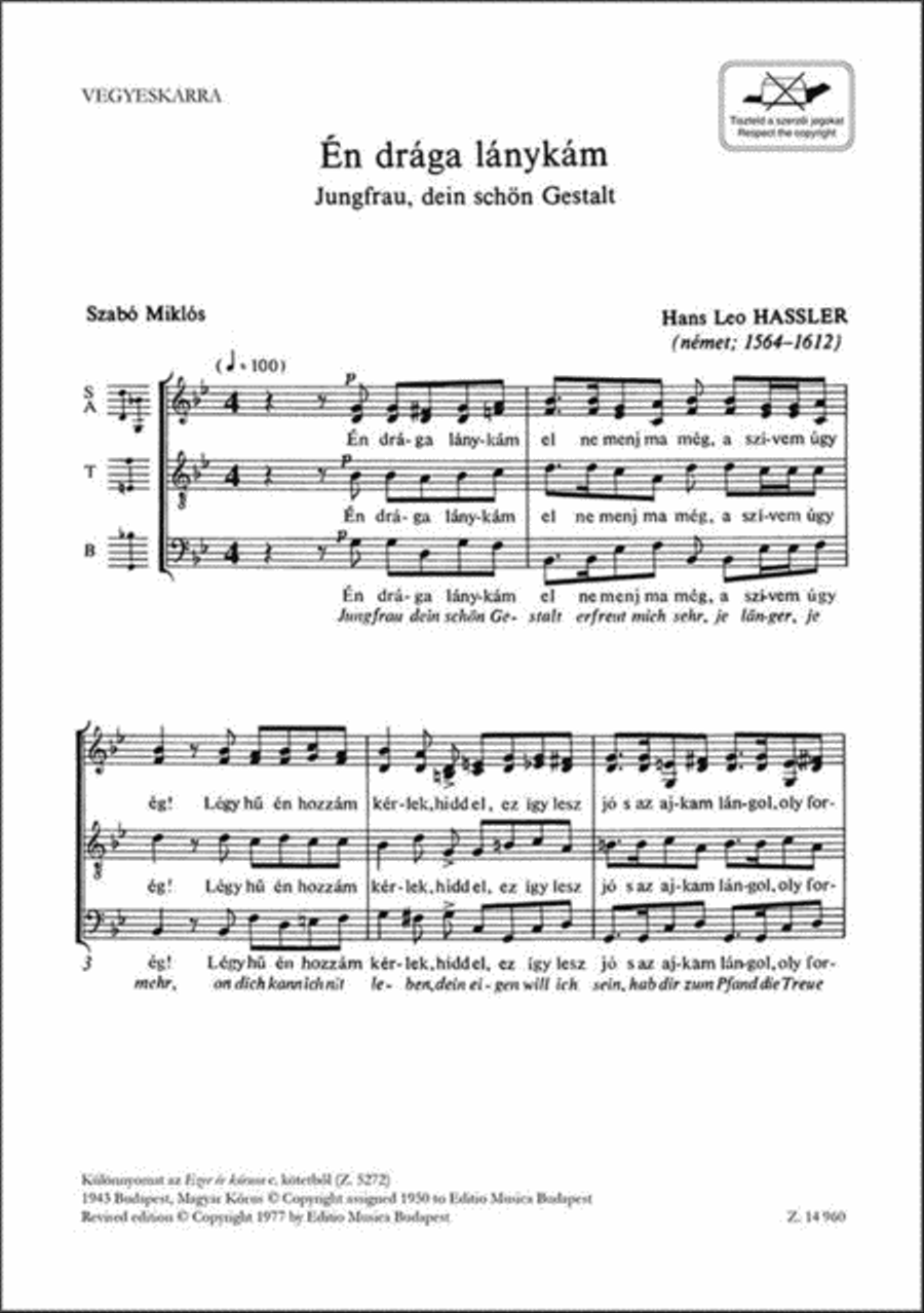 Én drága lánykám 4-Part scores gallery preview page 2