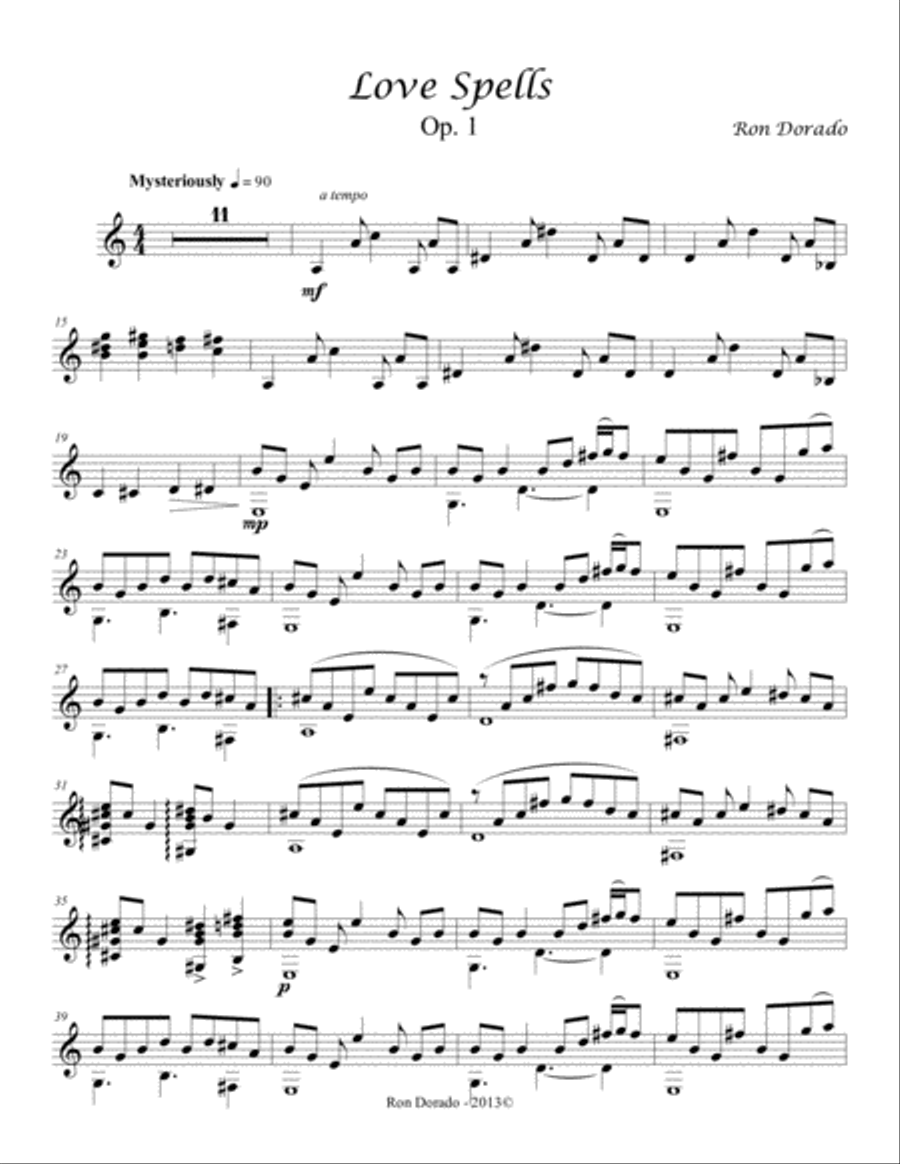Love Spells Small Ensemble scores gallery preview page 1