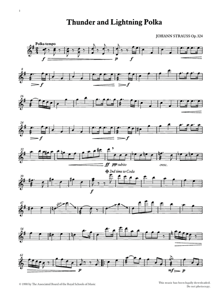 Thunder and Lightning Polka from Graded Music for Tuned Percussion, Book IV