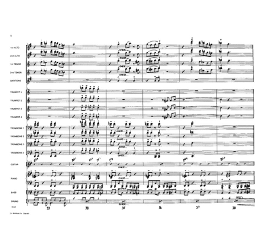 Saturday Night Blues Jazz Ensemble scores gallery preview page 6