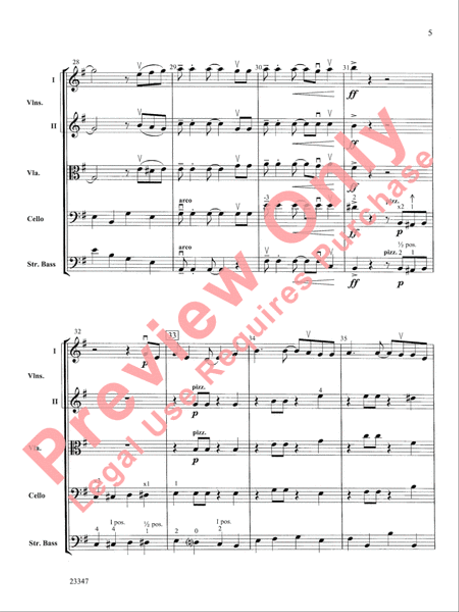 Didn't My Lord Deliver Daniel? String Orchestra scores gallery preview page 6