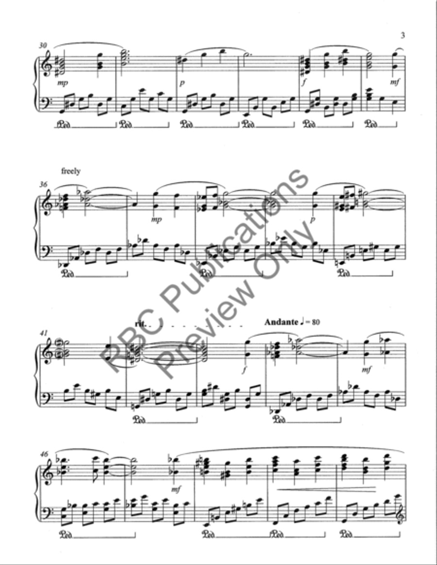 Six Songs For Piano Piano Solo scores gallery preview page 6