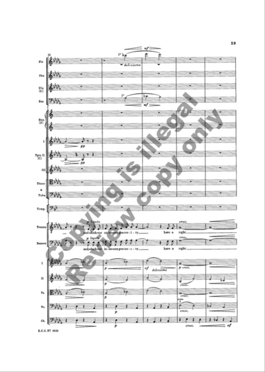 The Testament of Freedom (Additional Orchestra Score) Choir scores gallery preview page 32
