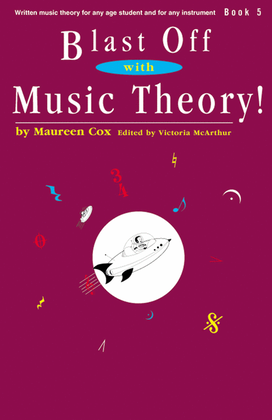 Book cover for Blast Off with Music Theory! Book 5
