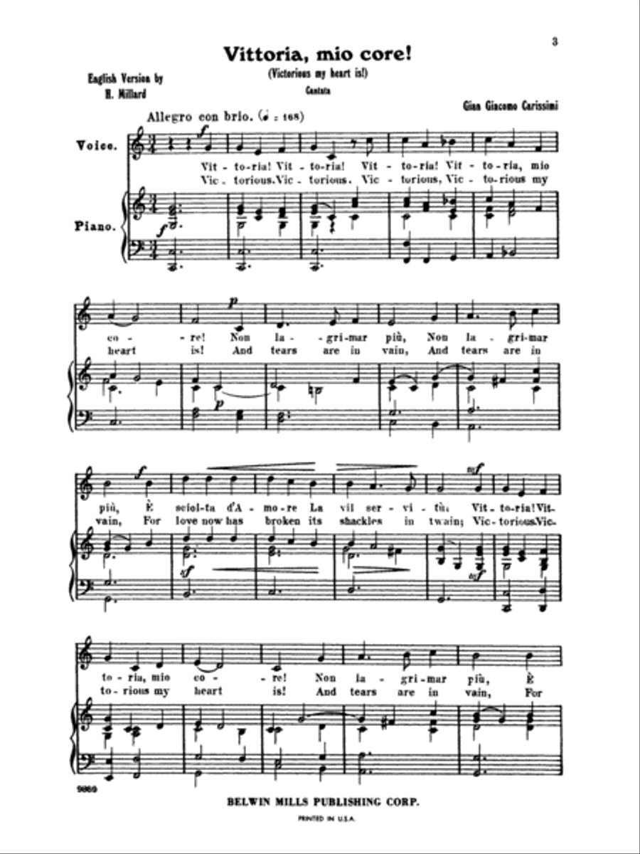 Anthology of Italian Songs (17th & 18th Century), Volume 1