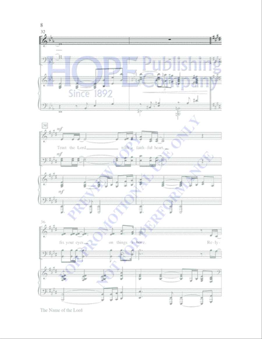 The Name of the Lord Choir scores gallery preview page 7