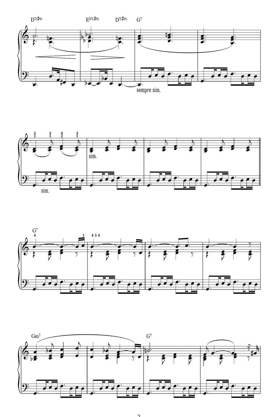 All Blues All Blues Piano Solo scores gallery preview page 2