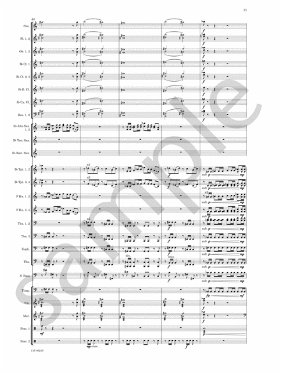 Grand Mesa Concert Band scores gallery preview page 12