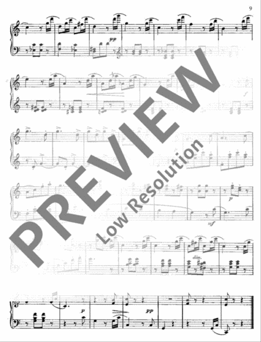 Ariettes 1/6 Piano Solo scores gallery preview page 10