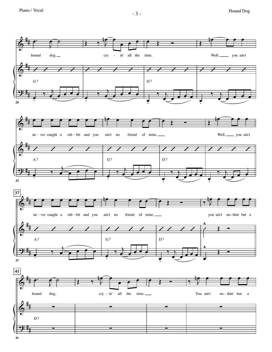 Hound Dog Hound Dog Large Ensemble scores gallery preview page 3