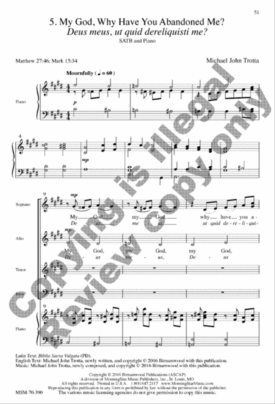 Seven Last Words Seven Last Words 4-Part scores gallery preview page 67
