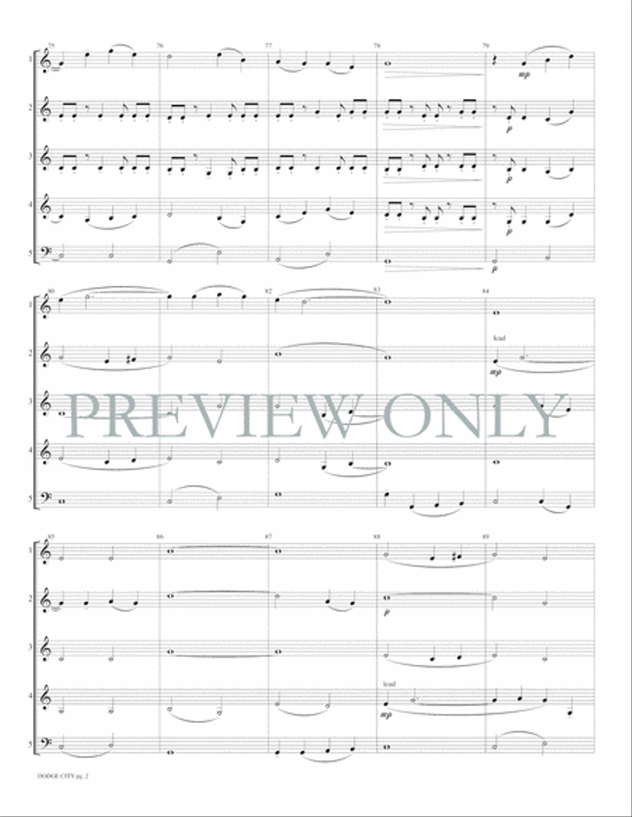 Dodge City Woodwind Ensemble scores gallery preview page 8