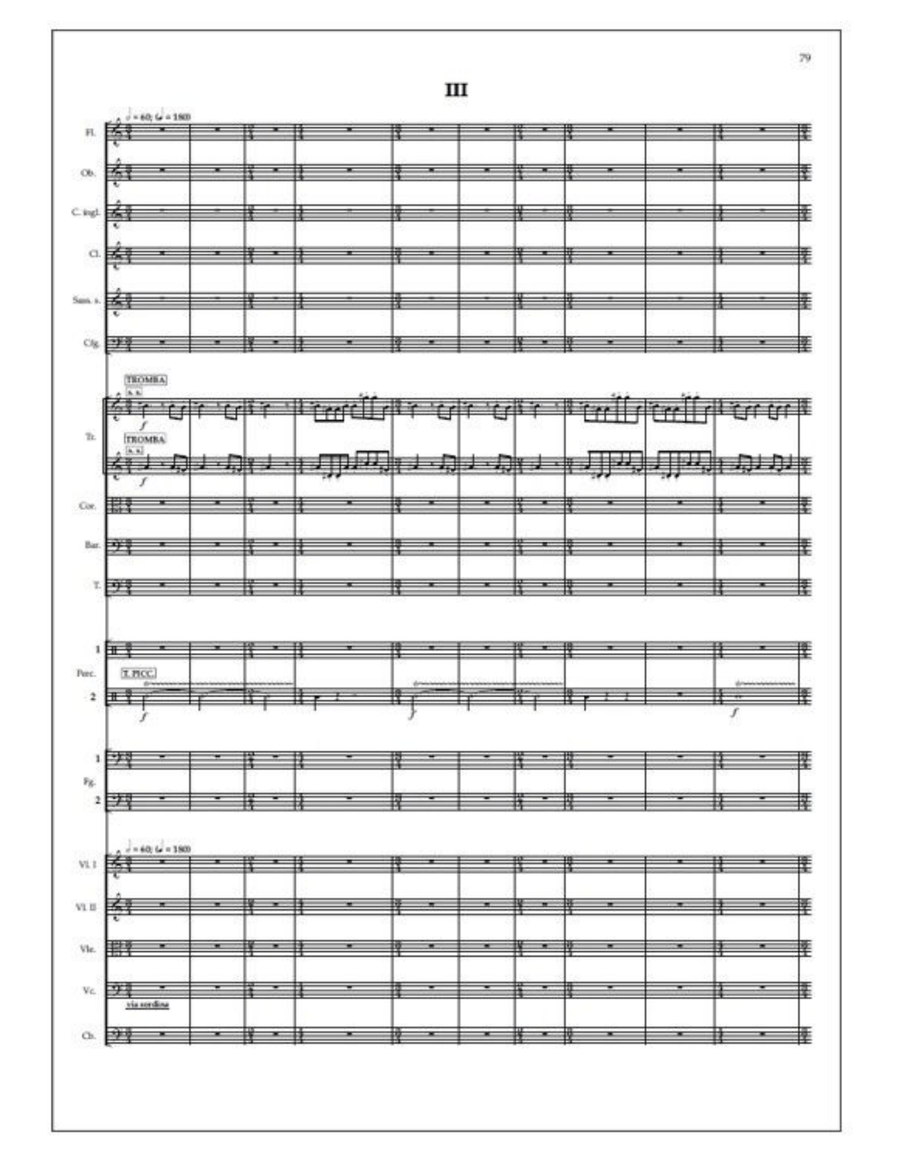 Double concerto for two bassoons and orchestra - Study score Orchestra scores gallery preview page 5