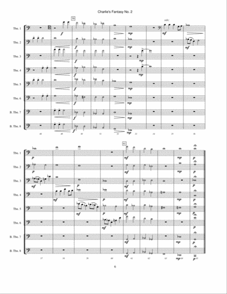 Charlie's Fantasy No. 2 Large Ensemble scores gallery preview page 6