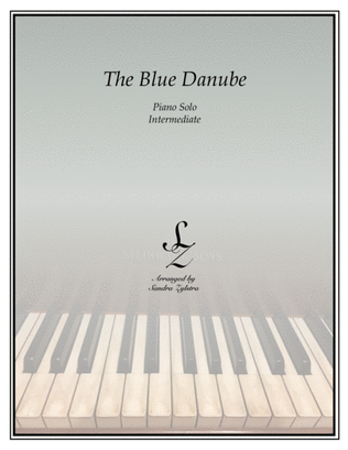 Book cover for The Blue Danube (intermediate piano solo)