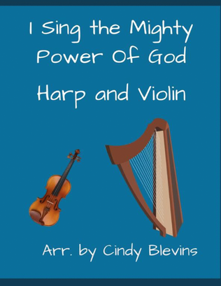 Book cover for I Sing the Mighty Power of God, for Harp and Violin