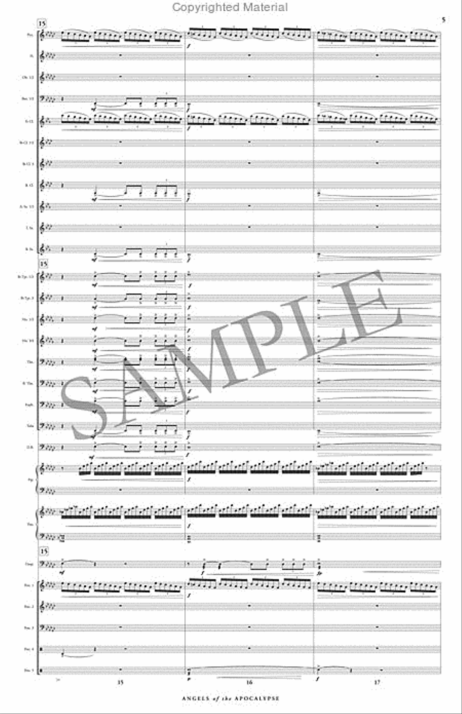 Angels of the Apocalypse Angels of the Apocalypse Concert Band scores gallery preview page 6