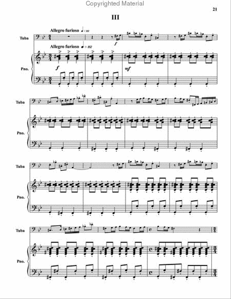 Concerto Concerto Tuba scores gallery preview page 6