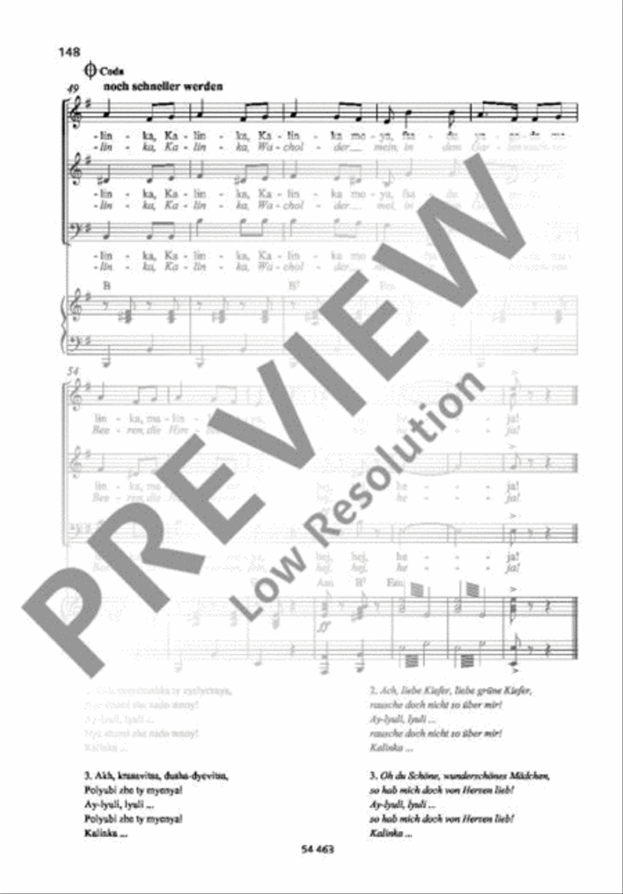 Kalinka Kalinka A Cappella scores gallery preview page 5