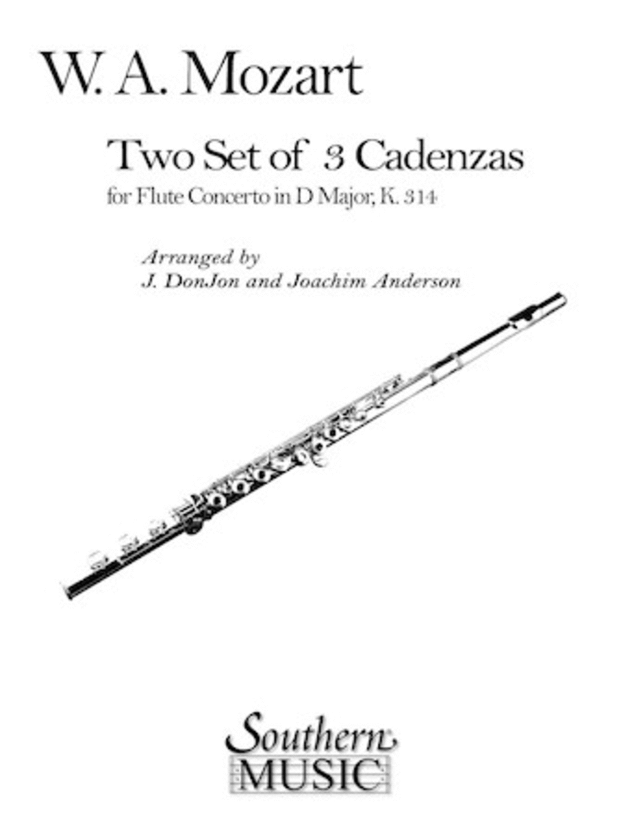 Three Cadenzas in D Major Flute scores gallery preview page 1