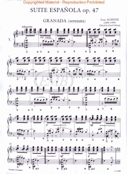Suite Espanola Op.47