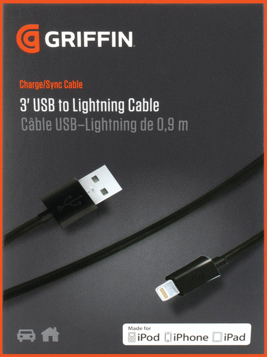 3' USB to Lightning Cable