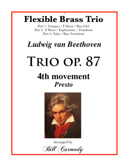 Beethoven Trio op. 87, mvt 4 Presto