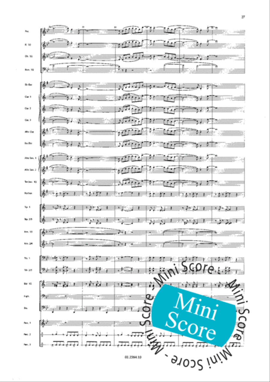 Os Passaros Do Brasil Concert Band scores gallery preview page 35
