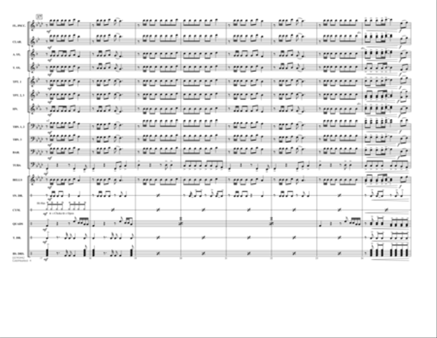 Cold-Hearted (Featured in Drumline Live) - Full Score Percussion scores gallery preview page 4
