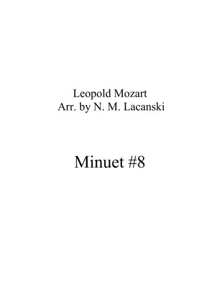 Minuet #8 image number null