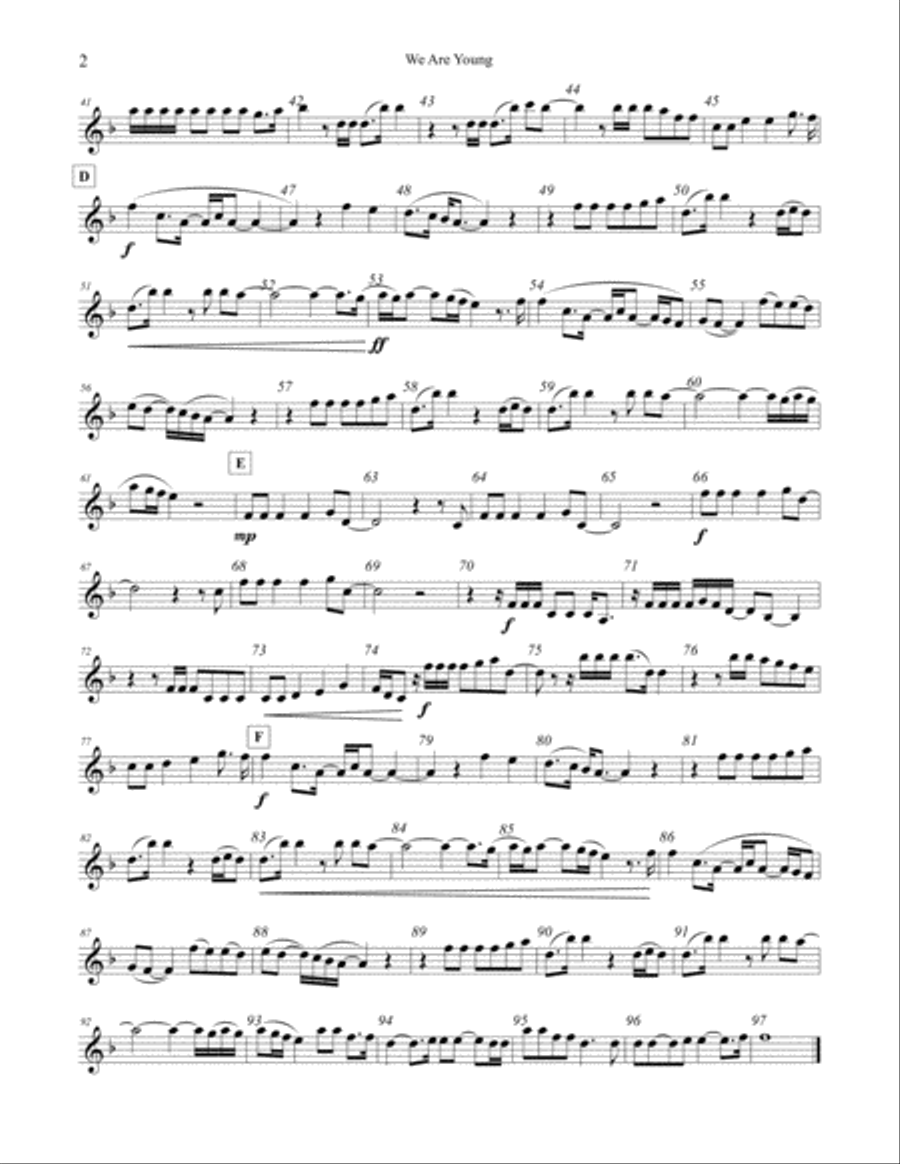 We Are Young String Quartet scores gallery preview page 2