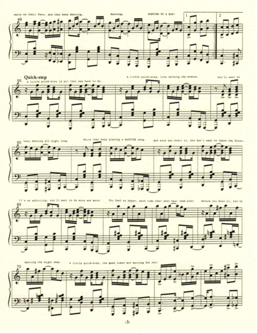 Dancing To A Rag Dancing To A Rag Voice scores gallery preview page 4