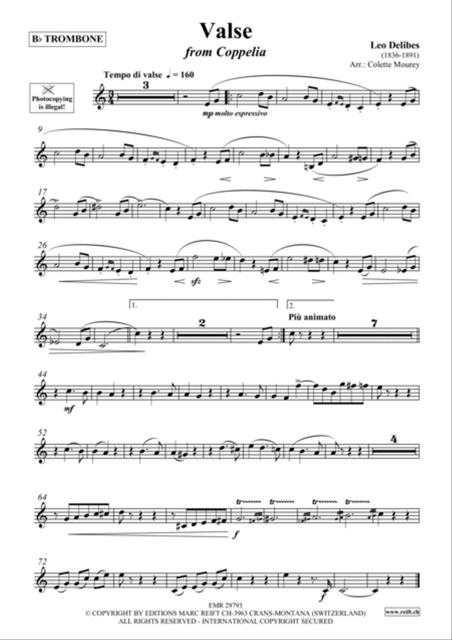 Valse Trombone scores gallery preview page 3