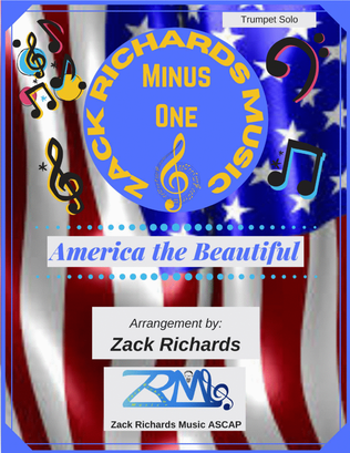 Book cover for America the Beautiful for Solo Trumpet