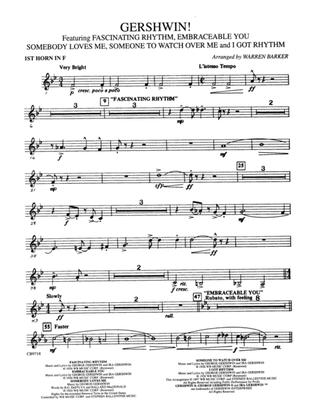 Gershwin! (Medley): 1st F Horn