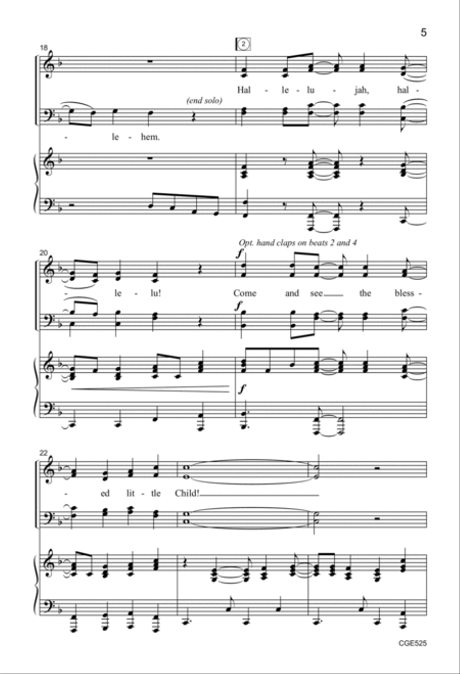 Come and See the Child - SATB 4-Part scores gallery preview page 5