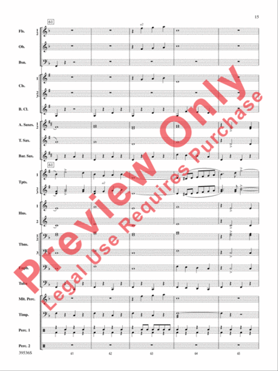 Screamers! Screamers! Concert Band scores gallery preview page 16