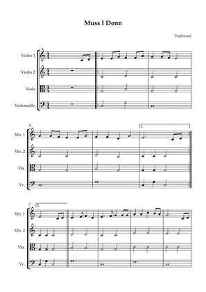 String Quartet - Muss I Denn (Easy)