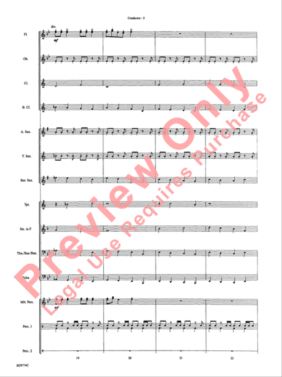 March of the Magical Toys Concert Band scores gallery preview page 8