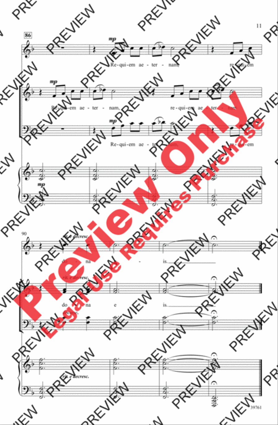 Lux Aeterna 4-Part scores gallery preview page 10