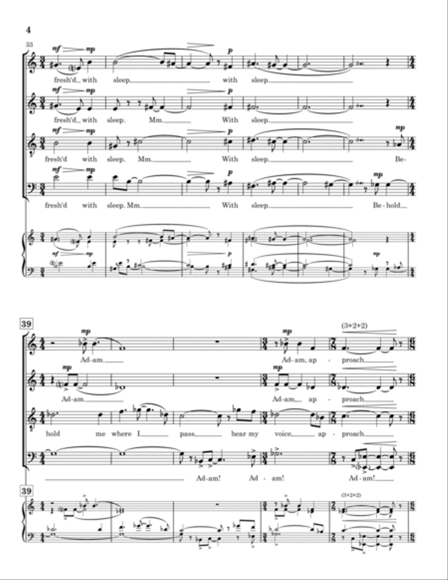 As Adam Early in the Morning 4-Part scores gallery preview page 4