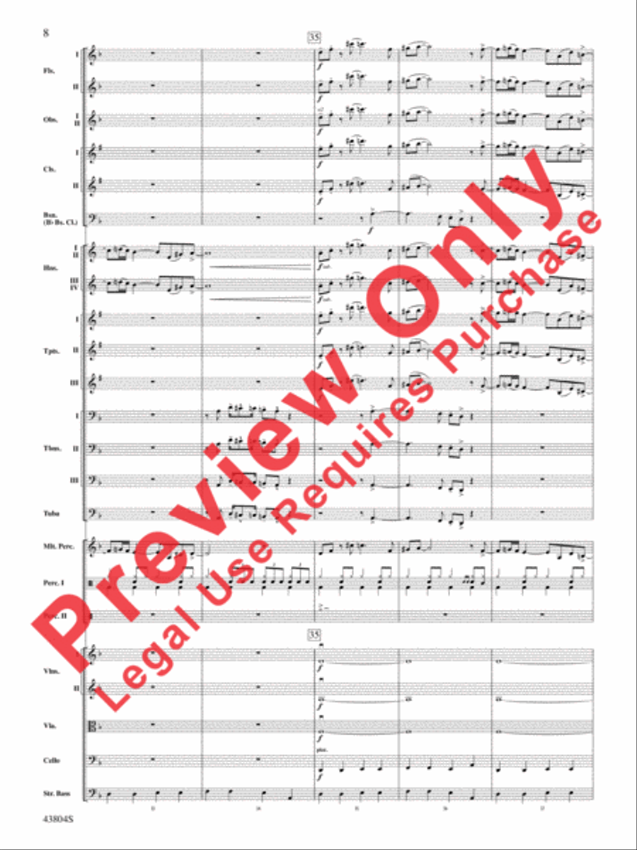 James Bond Theme Full Orchestra scores gallery preview page 9