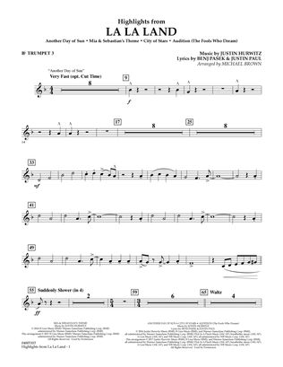 Highlights from La La Land - Bb Trumpet 3