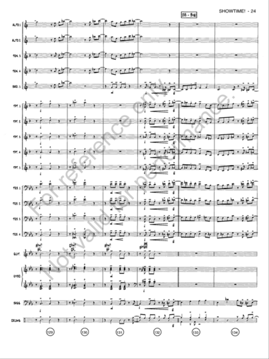 Showtime! Jazz Ensemble scores gallery preview page 23